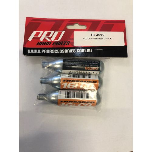 Pro Hard Parts CO2 Canister 16 Gram (3pack)