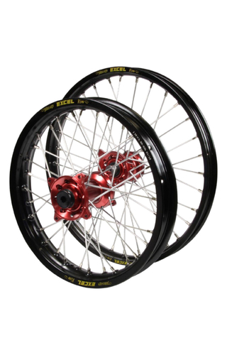 Haan/Excel Takasago Yamaha Tenere 700 19-26 Black/Red 21x1.85/18x2.50 Wheel Set