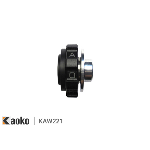 Kaoko Throttle Stabiliser for select Kawasaki 650R, ER-5, GTR 1400, KLR650, Ninja 400, Versys 1000, Vulcan S ABS, ZX-12, ZZR1400 models