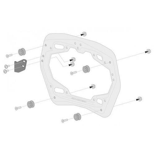 SW Motech Mounting Kit Trax for Pro Side Carriers