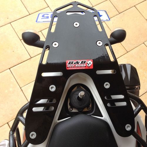 B&B Off Road KTM 690 Rear Carry Rack Black Slim Design