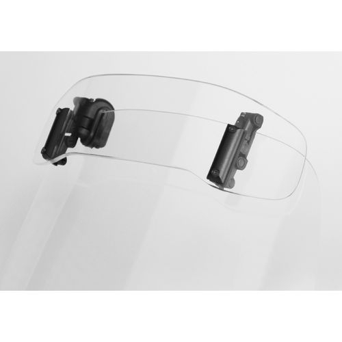 MRA SCreens Vario Spoiler & Clamps "C" 300mm X 80mm, 200mm Mount to Mount [Colour Option: Clear]