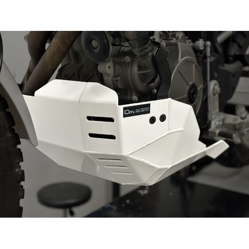 Outback Motortek Skid Plate for Aprilia Tuareg 660 ('22-'24) [Colour Option: Glossy White]