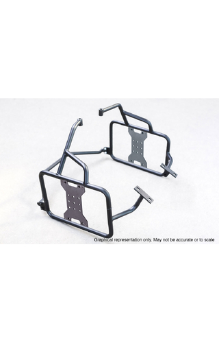 Outback Motortek BMW F650/F700/F800GS Black X-Frame Pannier Racks