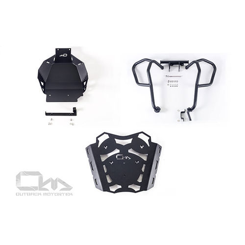 Outback Motortek Honda CRF1000L Africa Twin non-DCT/ Manual Model Combo #3 in Black