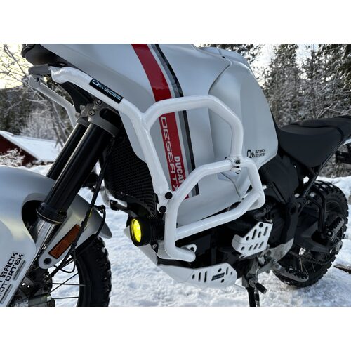Outback Motortek Protection Combo White for Ducati Desert X ('22-'24)
