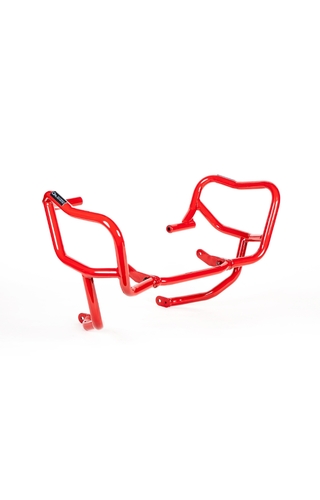 Outback Motortek Ducati Multistrada V4 21-24 Glossy Red Lower Crash Bars