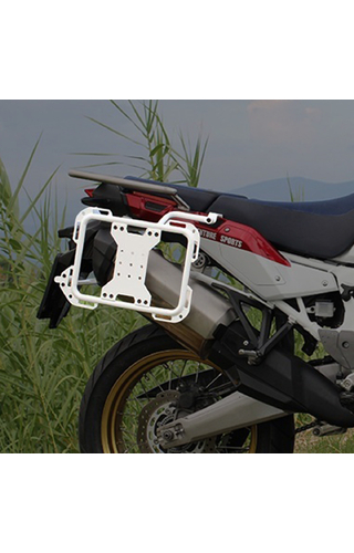 Outback Motortek Honda CRF1000L Africa Twin 18-20 White X-Frame Pannier Racks
