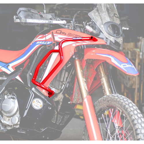 Outback Motortek Honda CRF 300Rally Crash Bars (2021-2025) [Colour: Red]