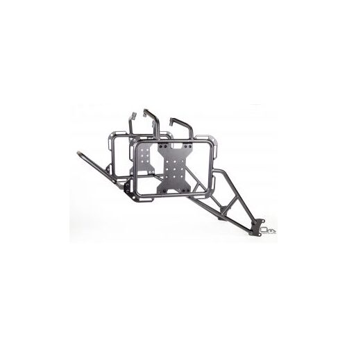 Outback Motortek X Pannier Frames For HUSQVARNA 701 Enduro ('16-'24) Long Range Models ('20-'21) [Colour:Black]