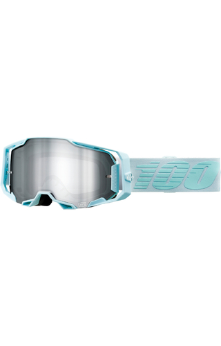 100% Percent Armega Fargo Silver Mirror Goggles