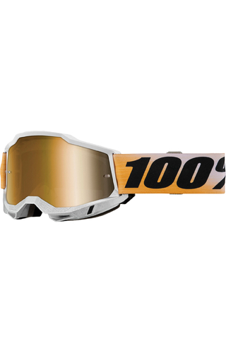 100% Percent Accuri 2 Goggle Shiv True Gold Mirror Goggles
