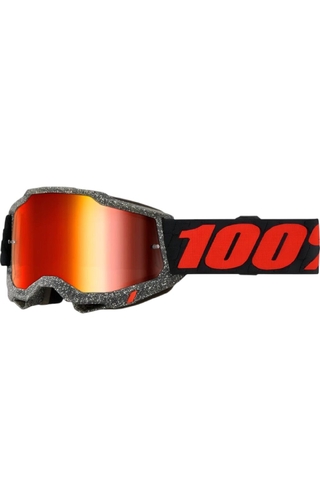 100% Percent Accuri 2 Huaraki Red Mirror Goggles