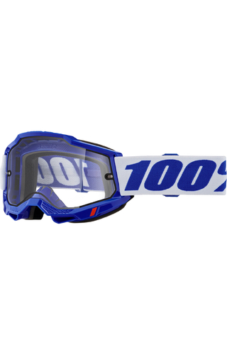 100% Percent Accuri 2 Enduro Moto Blue Clear Goggles