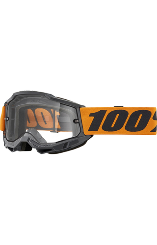 100% Percent Accuri 2 Enduro Moto Orange Clear Goggles