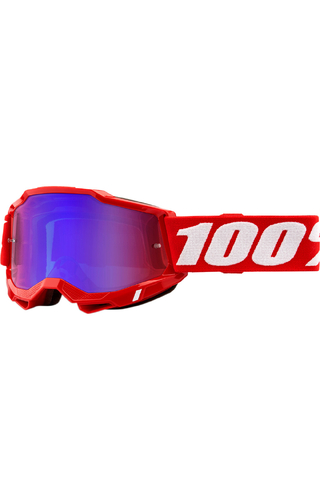 100% Percent Accuri 2 Red/Blue Mirror Goggles