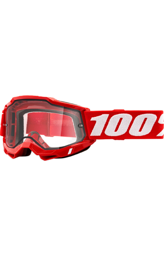 100% Percent Accuri 2 Enduro Moto Red Clear Goggles