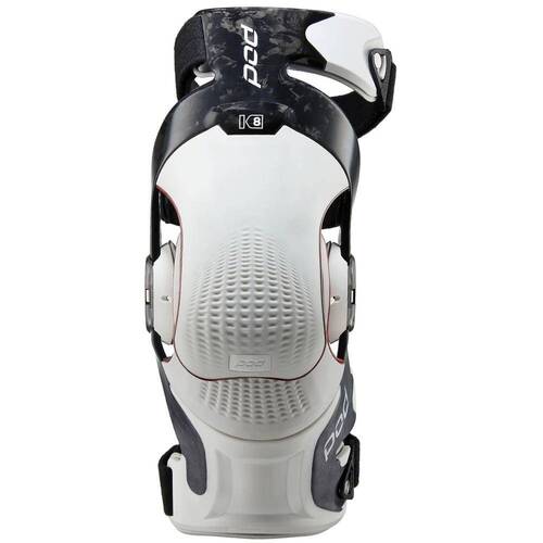 POD K8 3.0 Left Knee Brace [Colour Option: Carbon-White] [Size: Small]