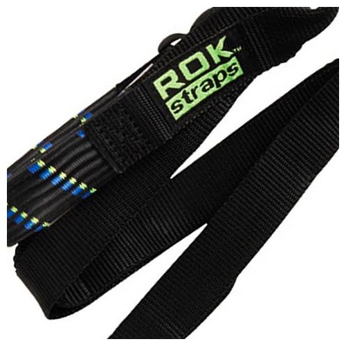 Rok Straps Adjustable Pack Straps Twin Pack 12" to 42" [Colour: Black / Blue / Green]