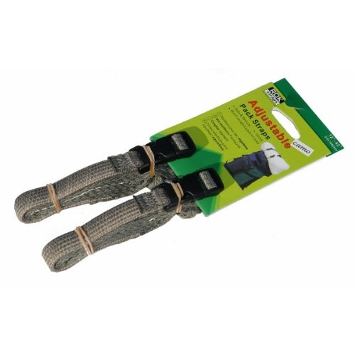 Rok Straps Adjustable Pack Straps Twin Pack 12" to 42" [Colour: Jungle Camo]