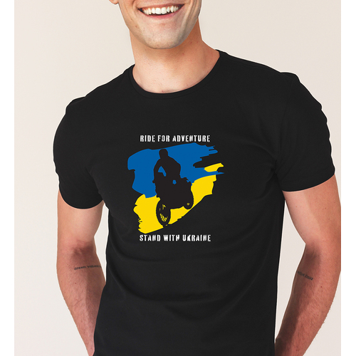 Adventure Moto We Stand With Ukraine Adventure T-Shirt