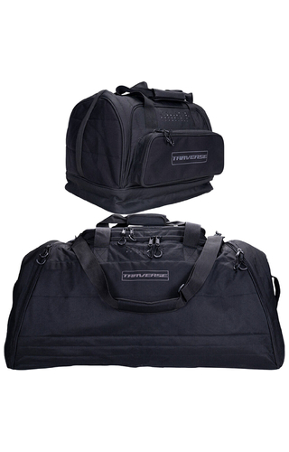 Traverse The Essentials Series Black Helmet/Gear Bag Bundle