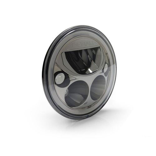 Denali M7 DOT LED Headlight Module 7.0" Black Chrome