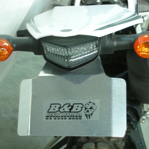 B&B Off Road Yamaha WR250R (2008-current) Number Plate Holder [Colour: Silver]
