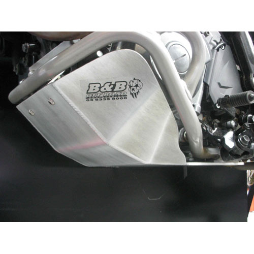 B&B Off Road Yamaha XT660Z Tenere Bash Plate [Colour Option: Silver]