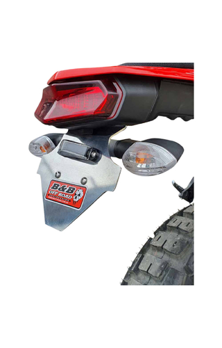 B&B Offroad Yamaha XTZ690 Tenere 700 19-25 Silver Number Plate Holder w/ LED Light