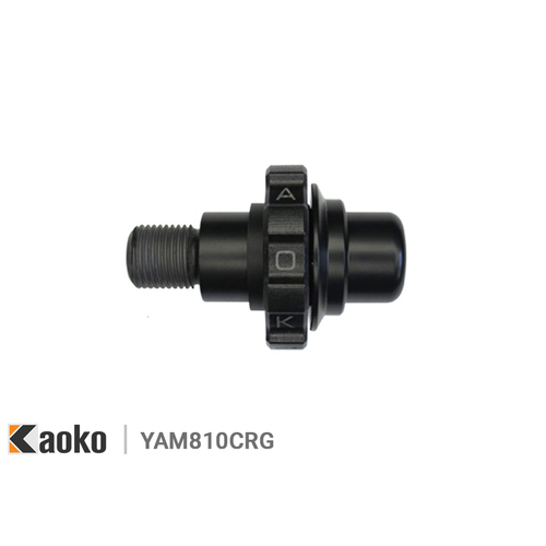 Kaoko Throttle Stabiliser for select Yamaha MT, Niken, T-Max, XSR, R125 models with CRG Bar-End Nirrors