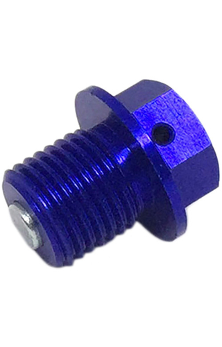 Zeta Honda/Kawasaki/Yamaha Blue Magnetic Drain Bolt