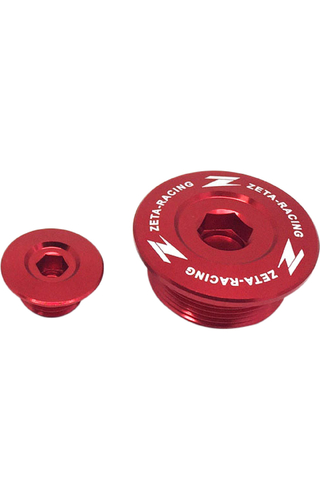 Zeta Suzuki DRZ400 00-24 Red Engine Plugs