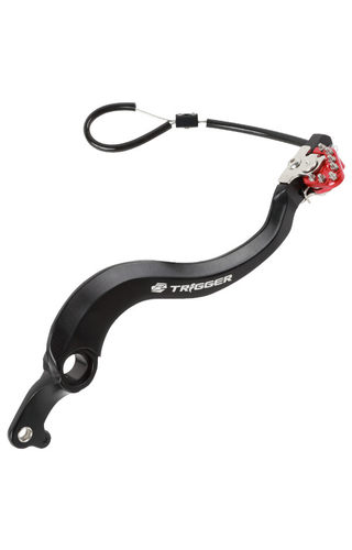 Zeta Suzuki DRZ400/SM 00-24 Red Trigger Brake Pedal