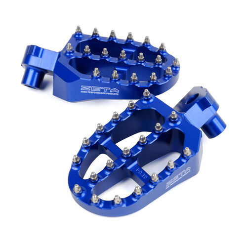Zeta Yamaha WR450F (2003-2015) Blue Foot Rest Pegs