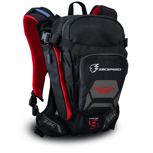 Zac Speed Recon S3 Black & Red Backpack
